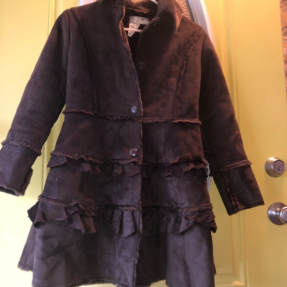 Faur fur girls coat